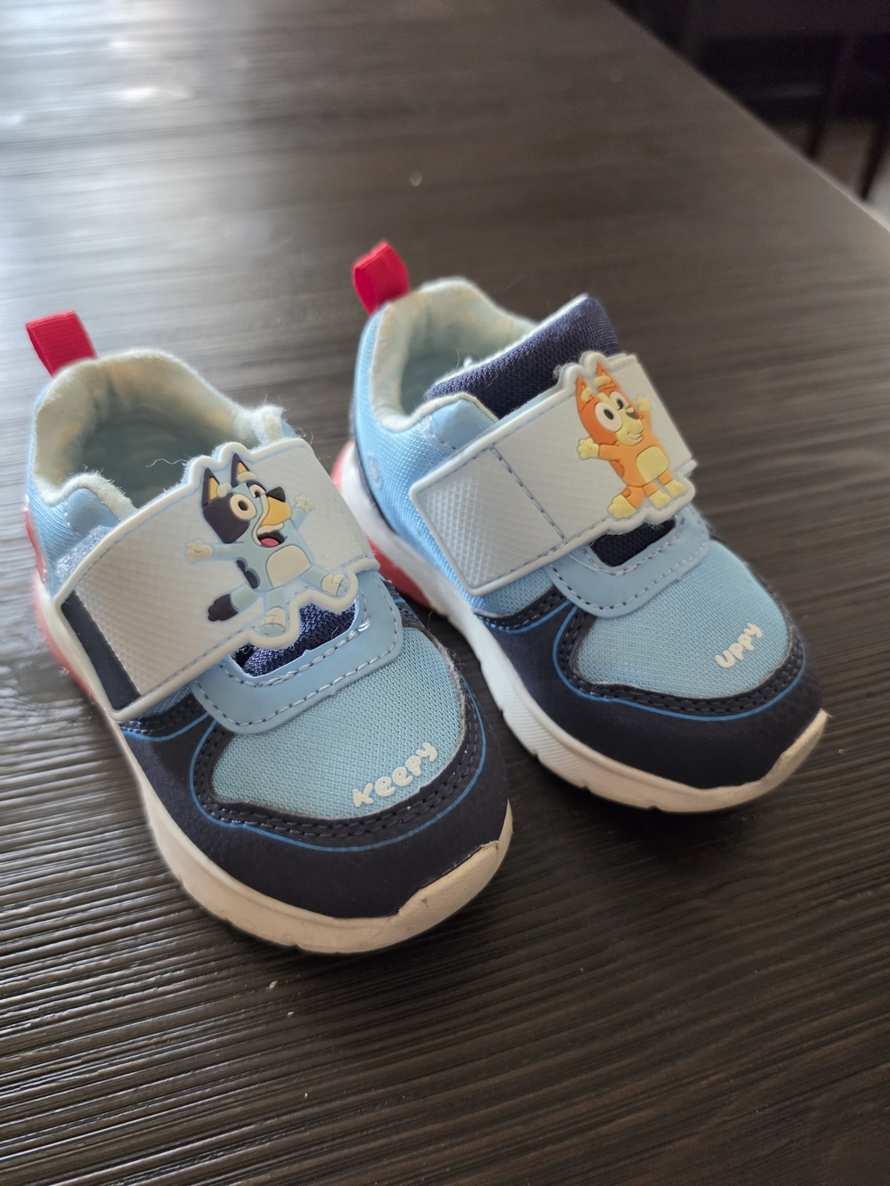 Uppy Bluey Kids Blue & White Sneakers Baby US 7